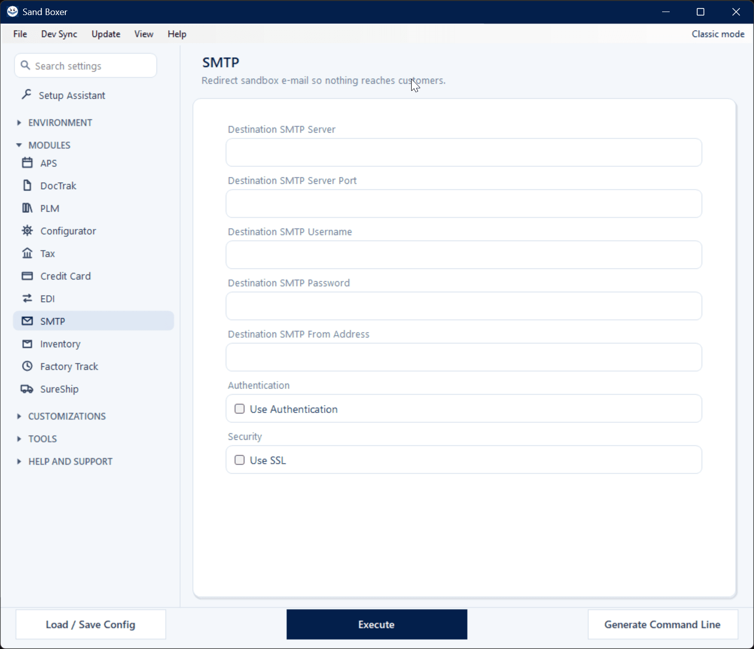 SMTP / email